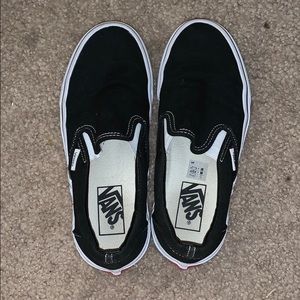 black slip on vans